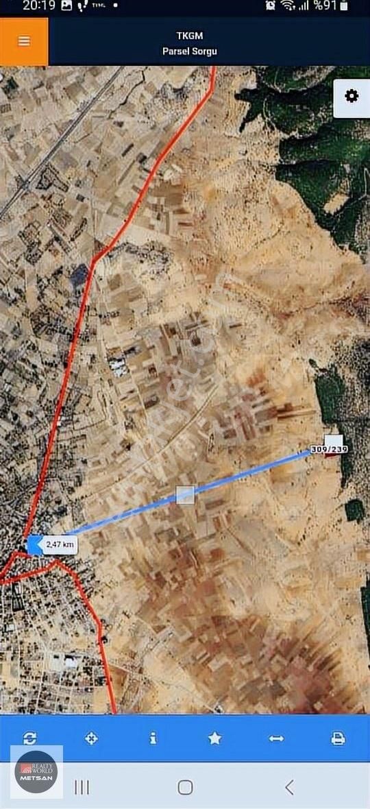 Korkuteli Merkeze Yakın Satılık Tarla - Görsel 2