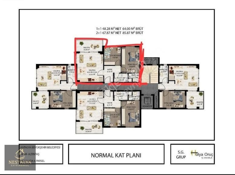 Altıntaşta Havuzlu 2+1 Satılık Daire - Görsel 22