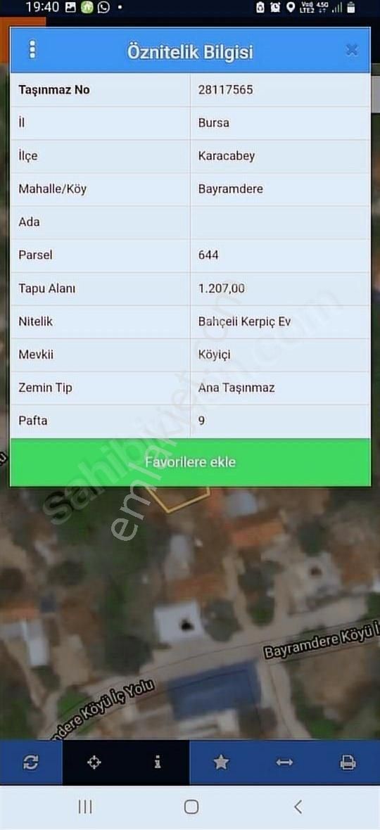 Karacabey Bayramdere Köyün'de Satılık 1200 M2 Arsa - Görsel 6