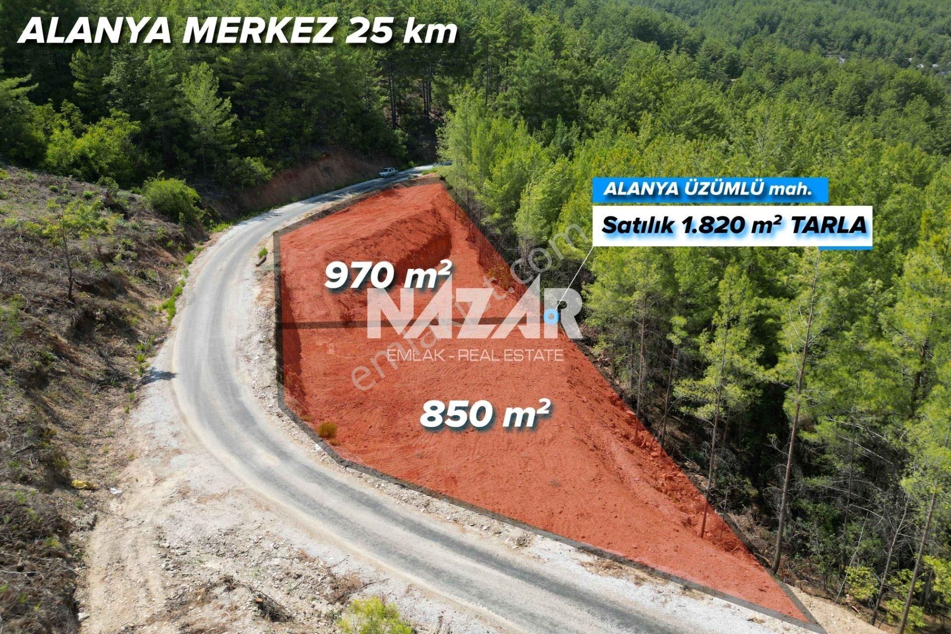Alanya Üzümlü’de 1.820 M² Satılık Tarla - Görsel 2