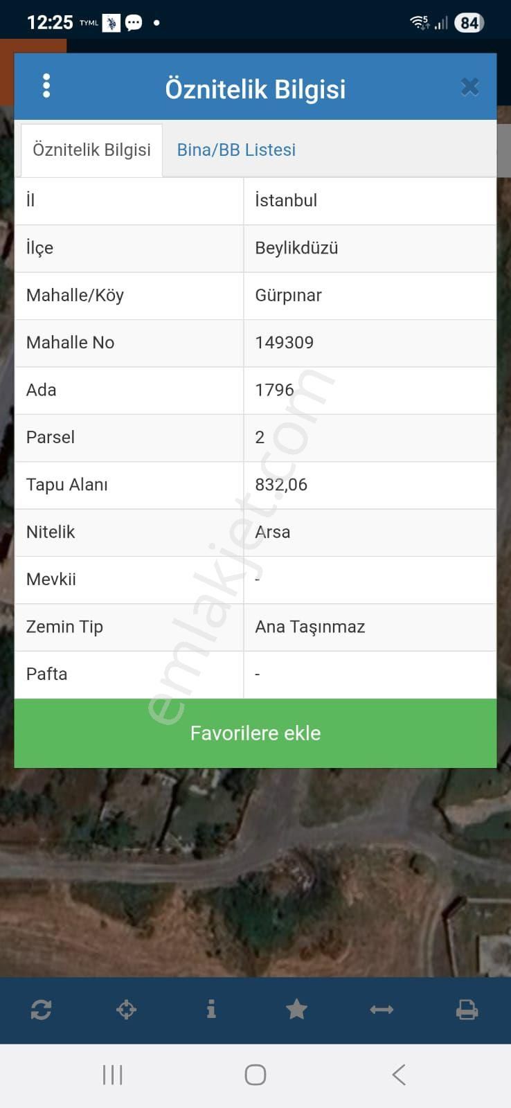 Beylikdüzü Gürpınar Satılık Villa İmarlı Arsa