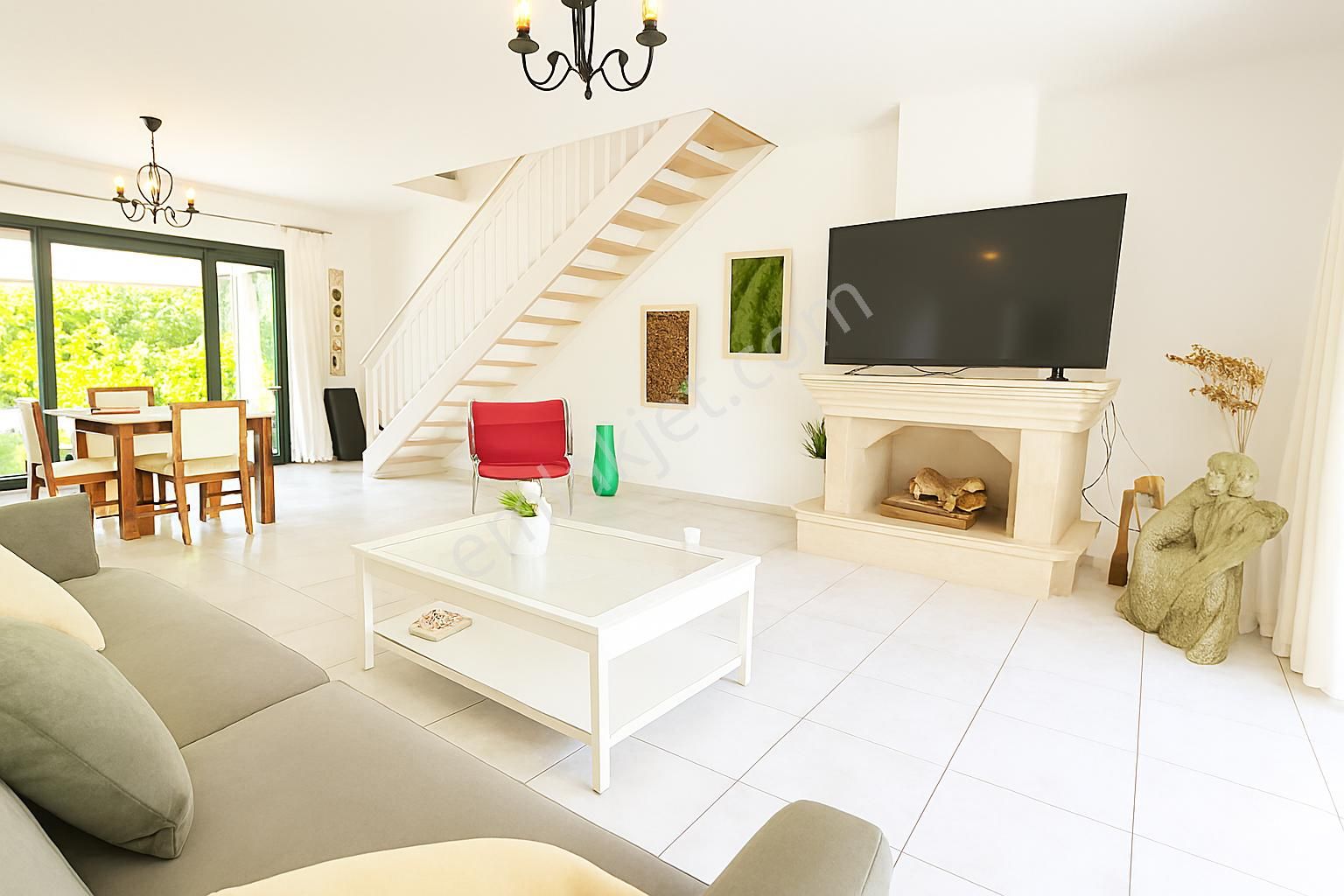 Alaçatı Çamlık Yolu’nda, Site İçerisinde , Müstakil Girişli, Geniş Bahçeli Ve Havuzlu Villa - Görsel 9