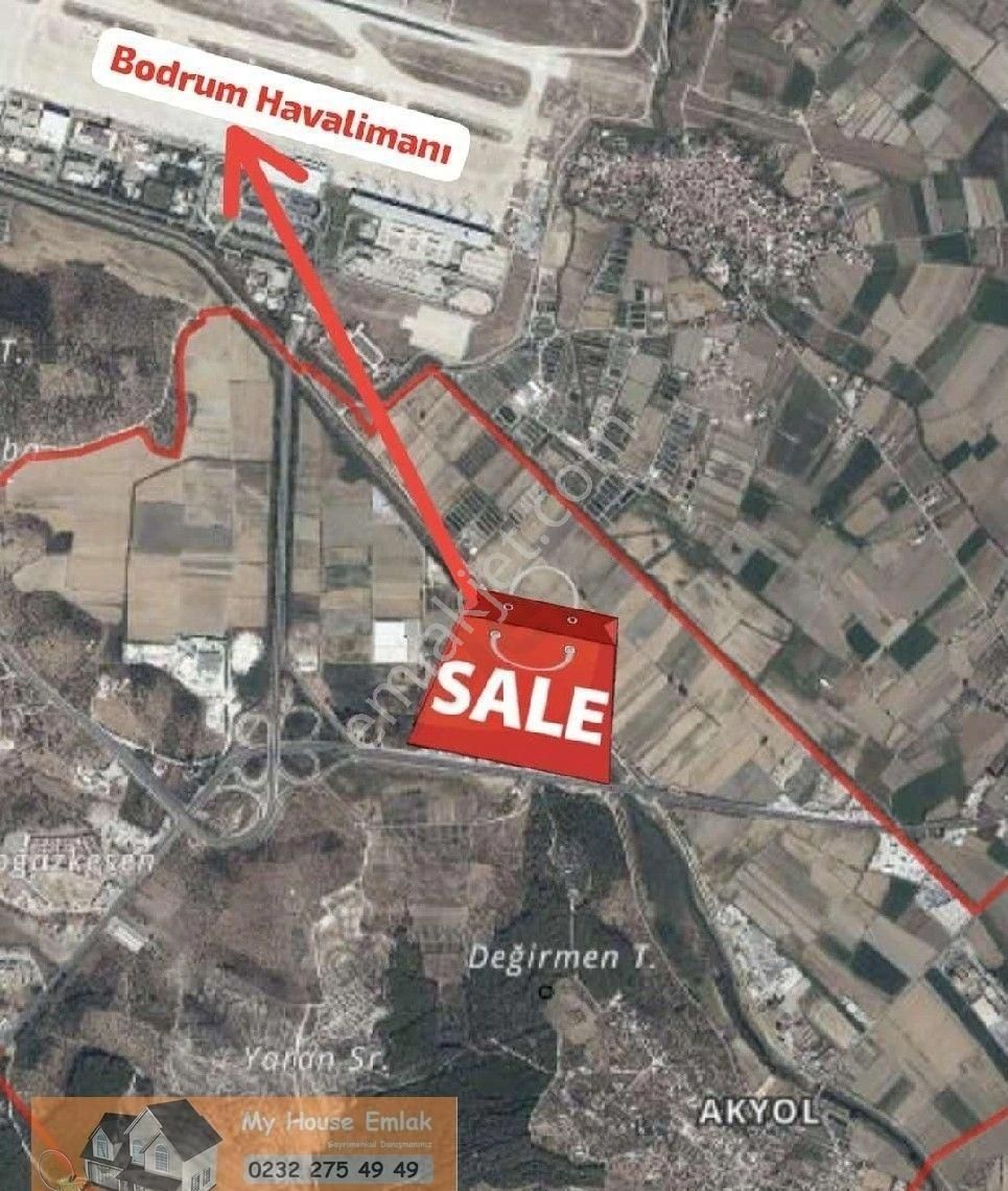 Muğla Milas Akyol Mahallesinde Havalimanına Yakın Konum Satılık Tarla