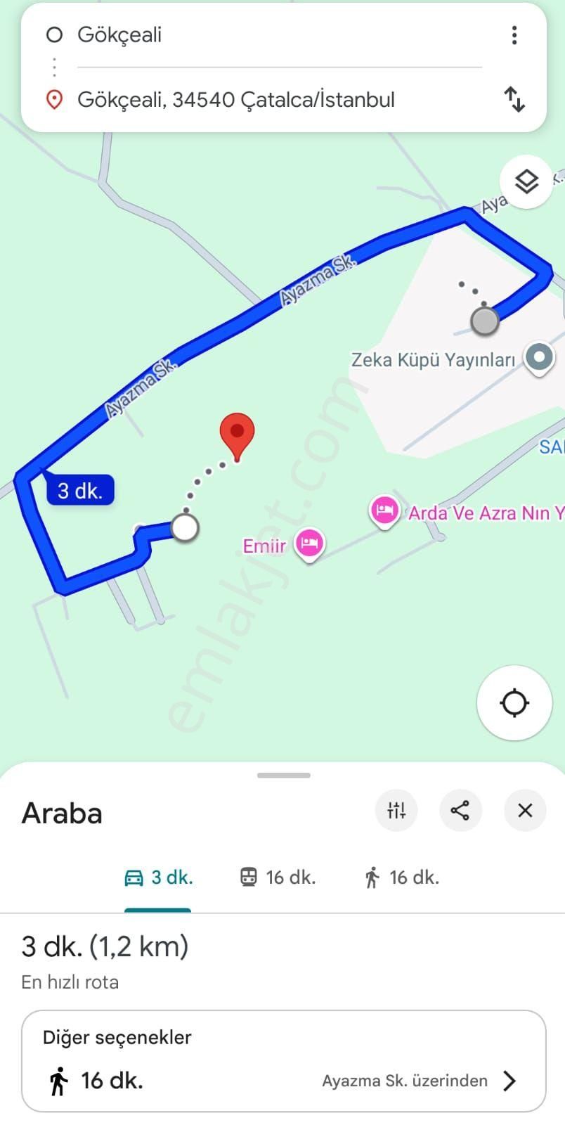 Golden Globy, İstanbul Çatalca'da Acil Satılık 3.213 M2 Müstakil Tapulu Tarla - Görsel 3