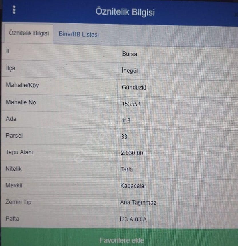 Src Emlaktan Bursa İnegöl Gündüzlü Mah. Yola Cephe Yatırımlık Tarla - Görsel 2