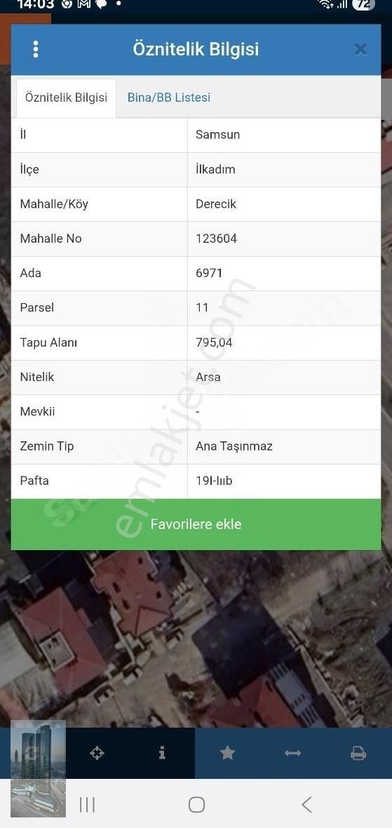 Atakum Rte Bulvara Cephe Köşe Parsel 795m2//6 Kat - Görsel 3