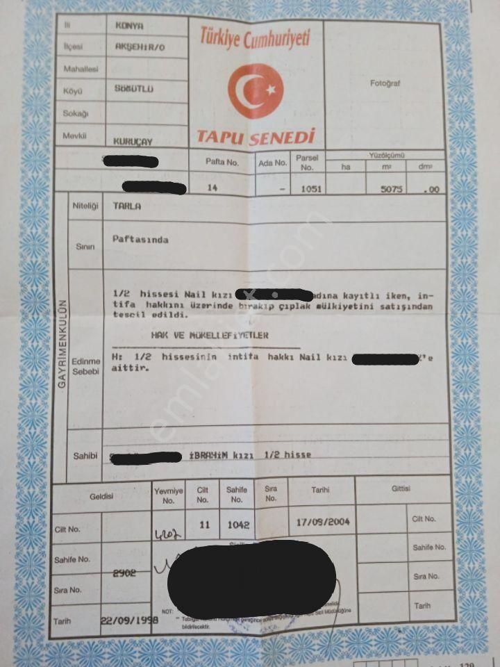 Sücüllü Emlaktan Söğütlü İntifa Hisseli Tapulu Tarla - Görsel 2