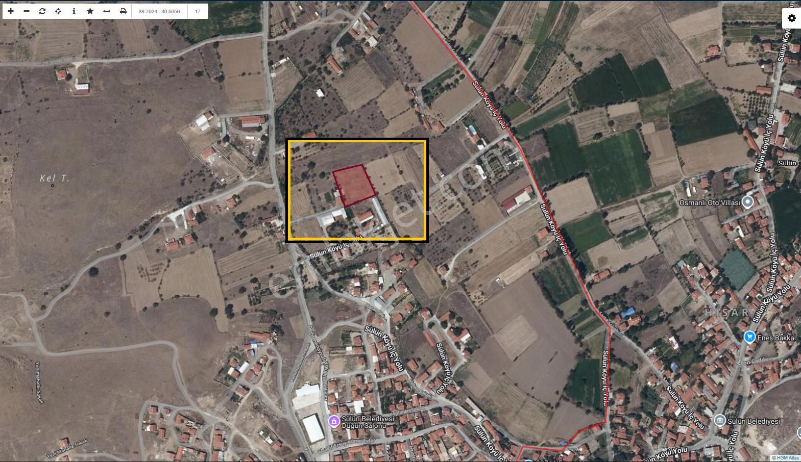 Afyon Üçok Emlaktan Sülün De Satılık 3.587m² Yatırımlık Tarla - Görsel 2