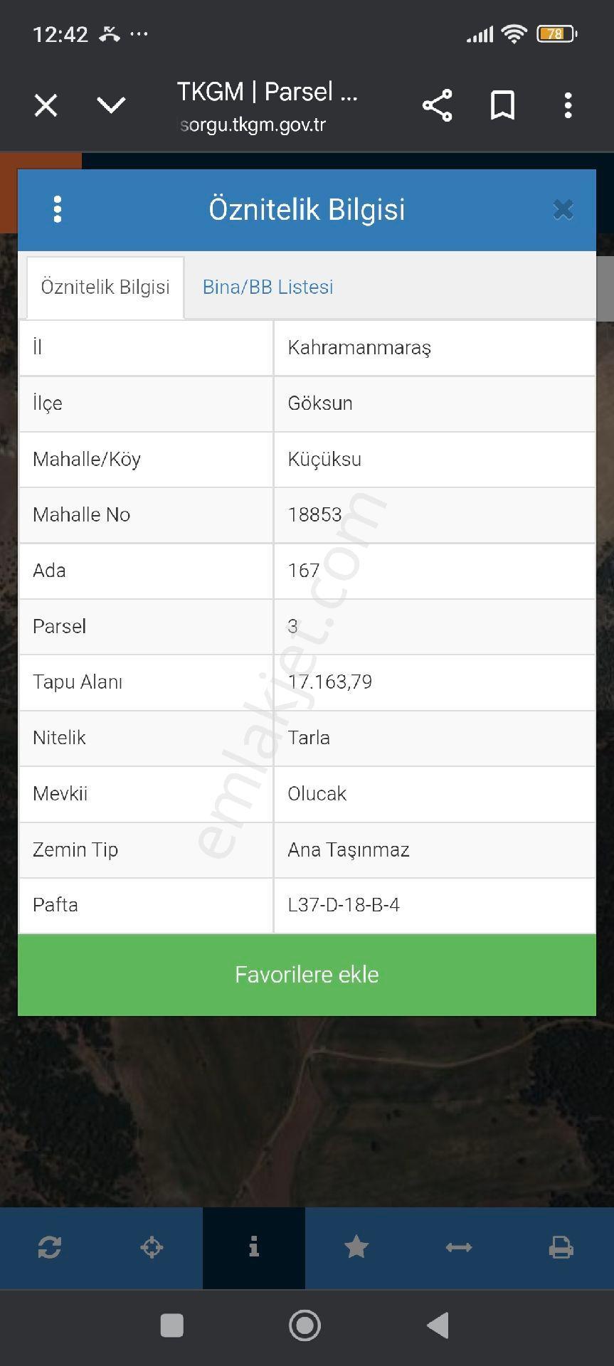Tok Emlaktan Küçüksu Mahallesinde Satılık Tarla - Görsel 4