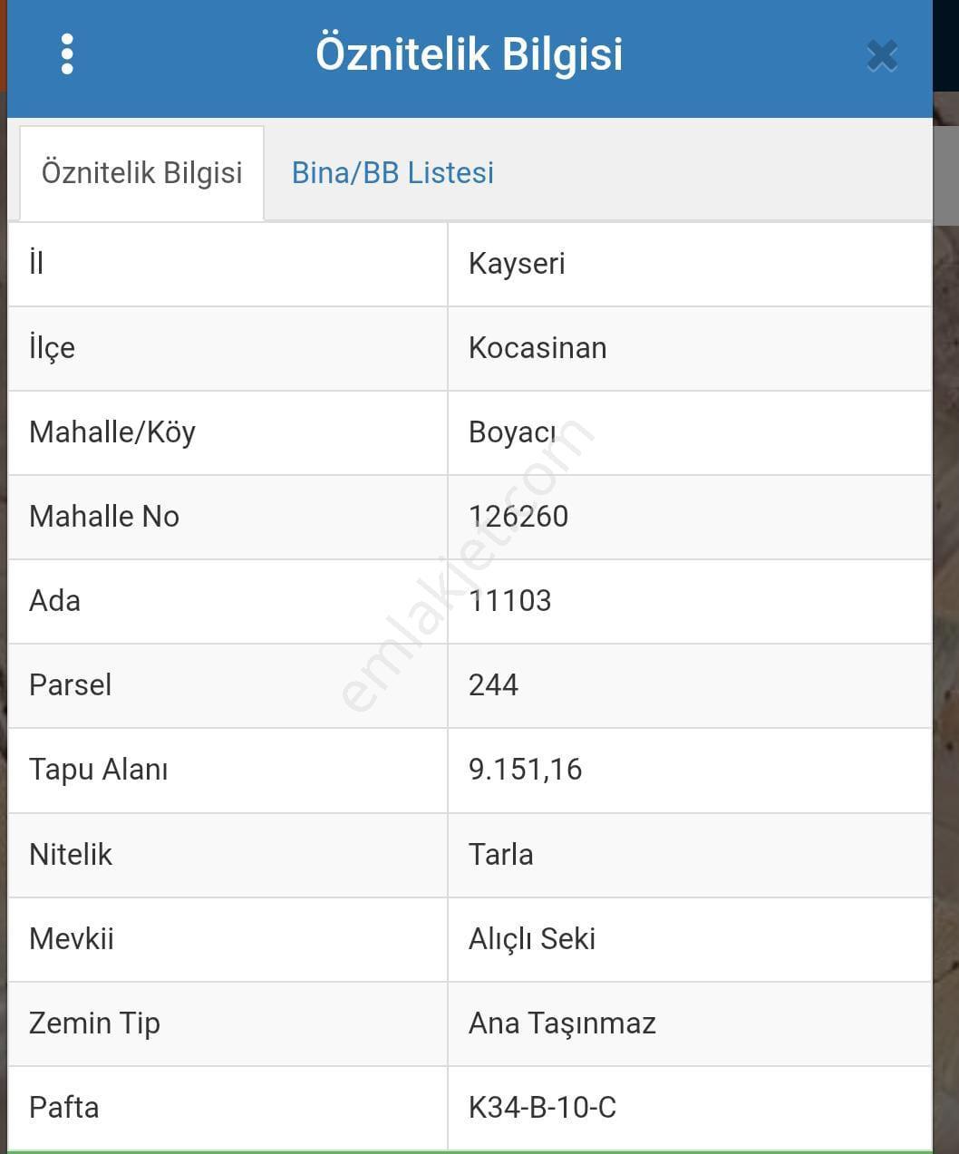 Kocasinan Erkilet Boyacı Da Satılık Tarla - Görsel 4