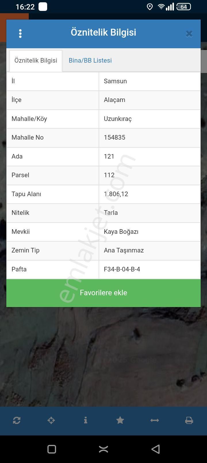 Demir Gayrimenkulden Alaçam Uzunkıraç Mh'de Satılık Tarla - Görsel 3