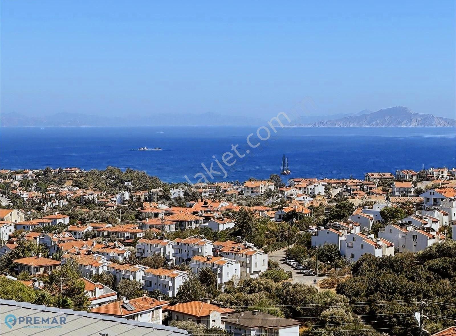 Premar Datça Deniz Manzaralı Bahçeli Otoparklı İkiz Müsatkil - Görsel 9