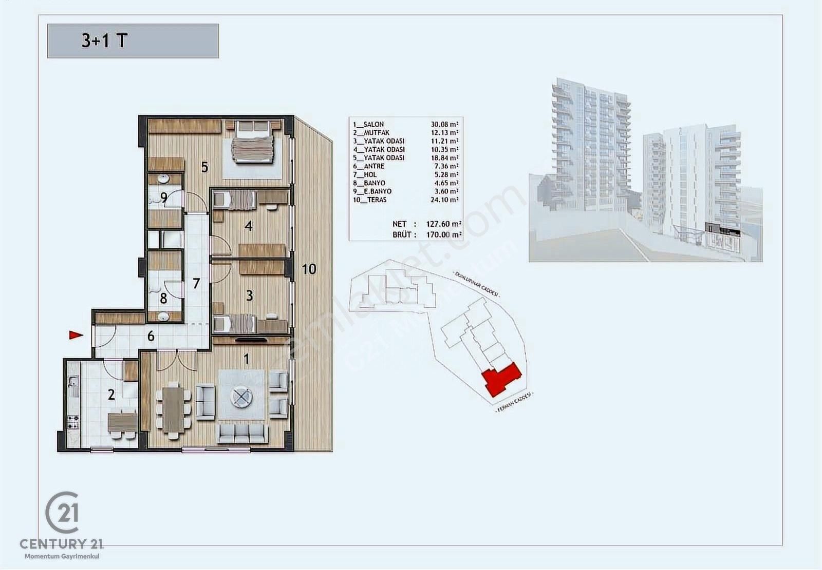 Kağıthane Merkez Mahallesi Mega 2 Block Da 3+1 Satılık Daire
