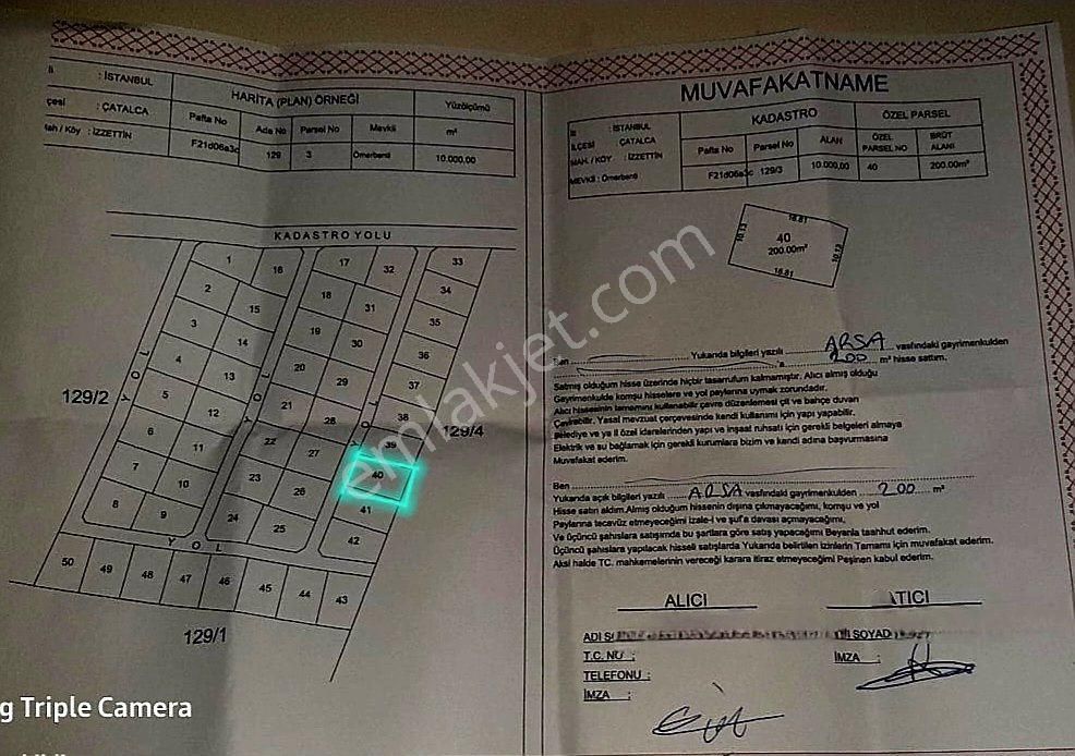 Çatalca İzzettin Satılık Arsa - Görsel 4