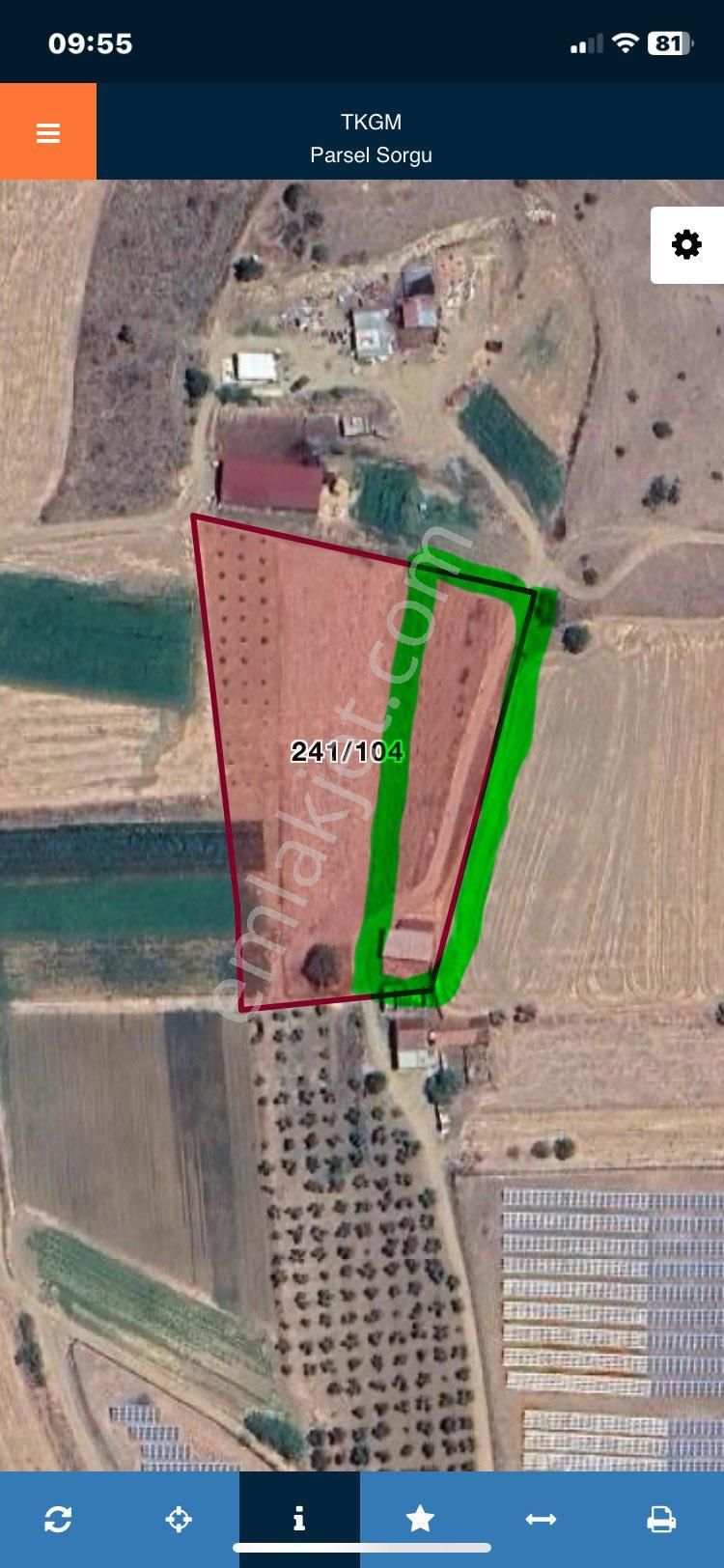 İzmir Tire Derebaşı Mh Satılık Hiseli Tarla Rizayı Taksim Yapılmış