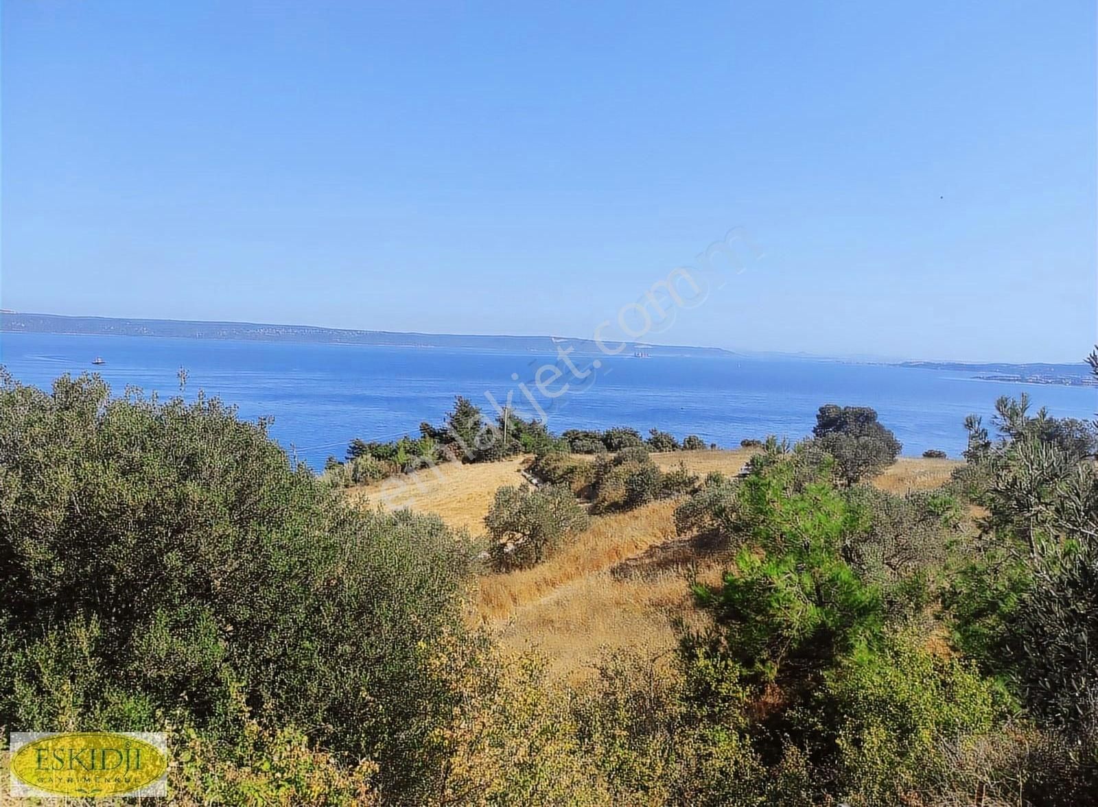 Çanakkale Erenköy Çakaltepe Mevkii Boğaz Manzaralı Satılık Tarla - Görsel 9