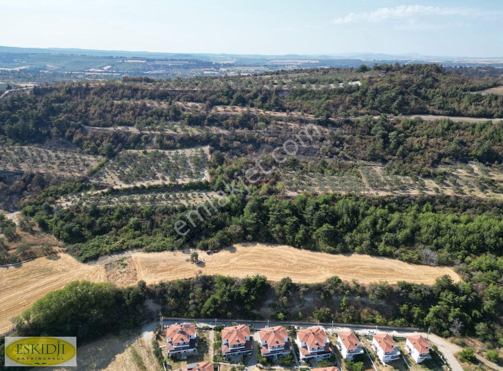 Çanakkale Erenköy Çakaltepe Mevkii Boğaz Manzaralı Satılık Tarla - Görsel 20