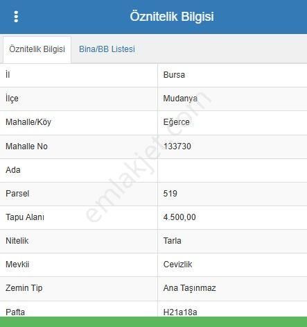 Eğerce'de Konumu Güzel Yatırımlık Tarla - Görsel 4