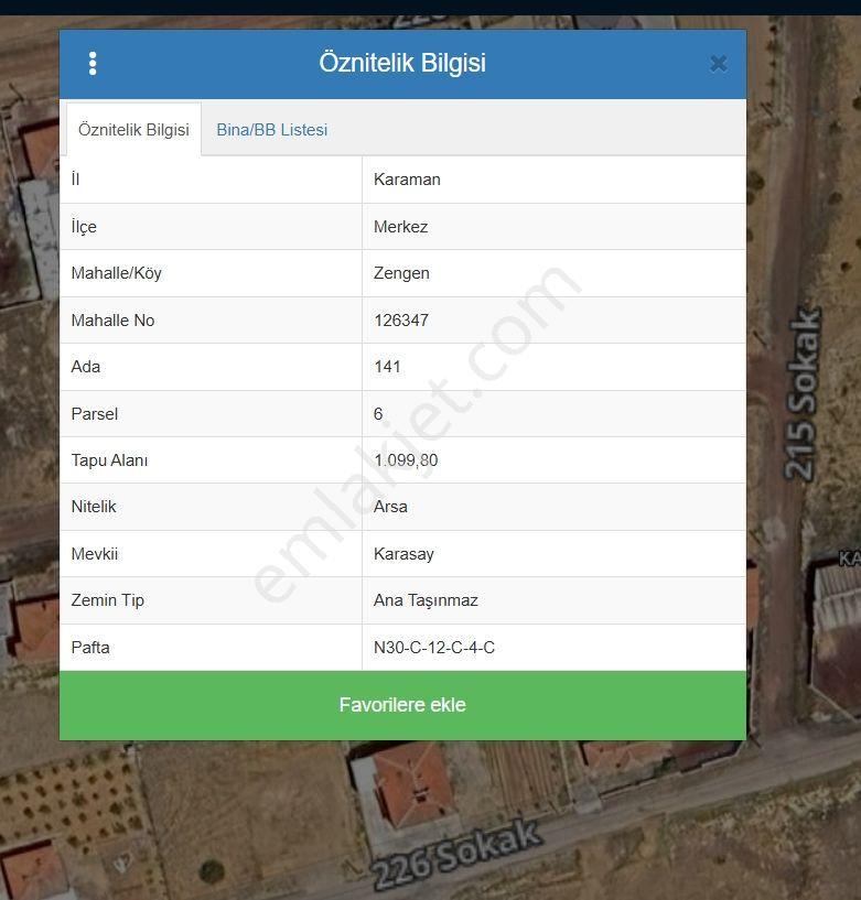 Zengen Köyü Satılık Arsa