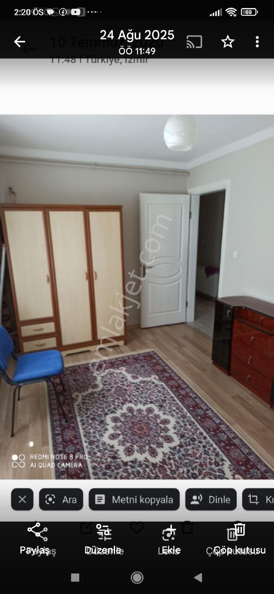 Sahibinden Doğalgazlı Eşyalı 1+1 Kiralık Daire - Görsel 5