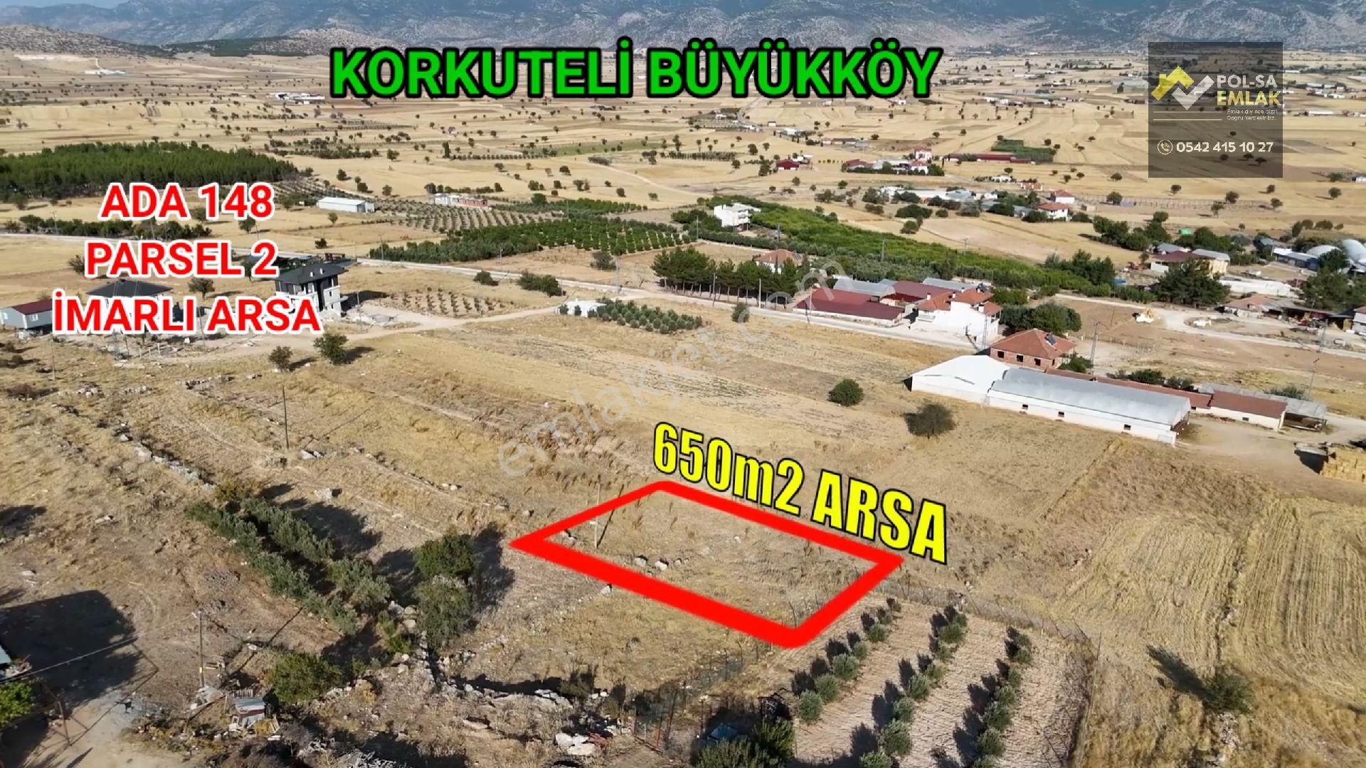✅korkuteli✅büyük Köy✅satılık 650m2 İmarlı Arsa - Görsel 2