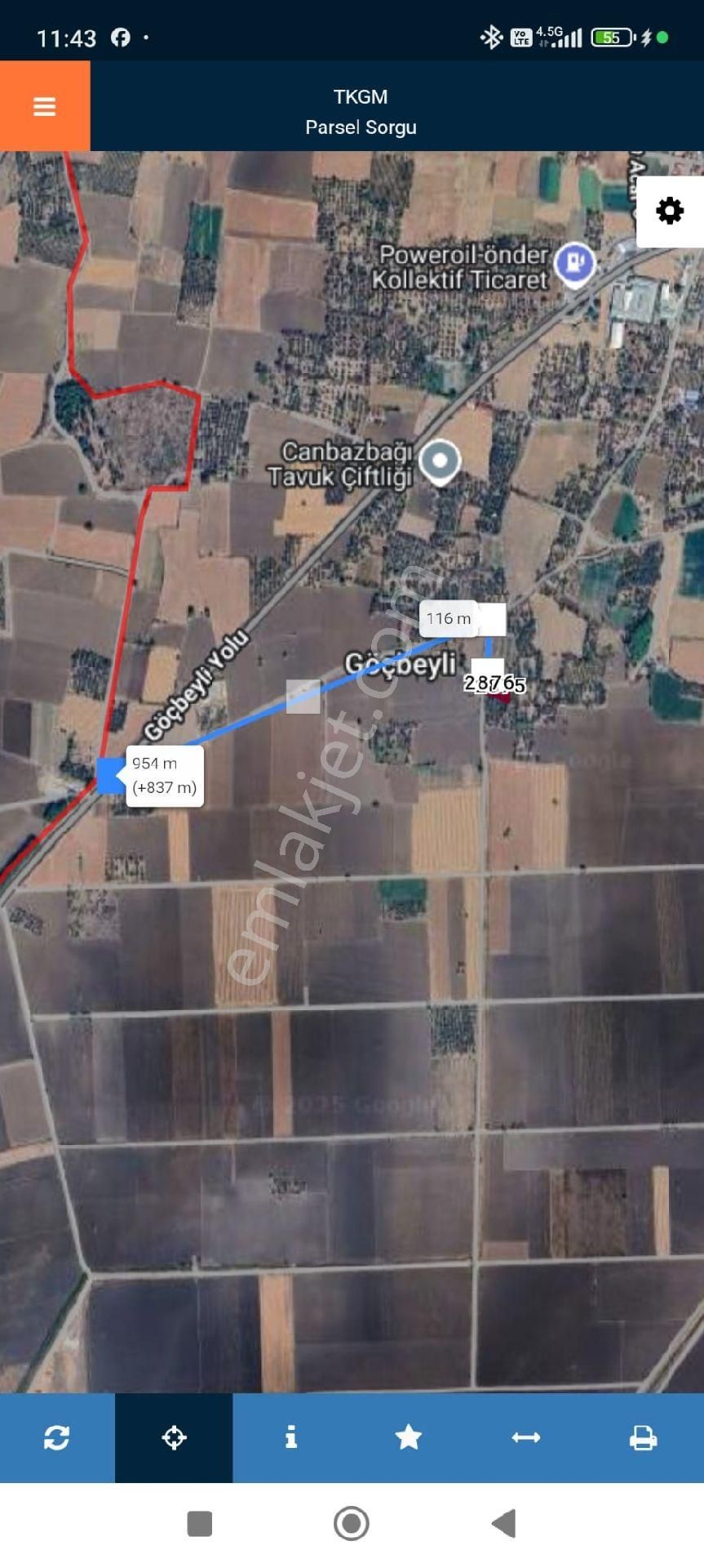 Bergama’da Kadastro Yola Sıfır 2 Ayrı Tapu Zeytinlik (1.024 M² + 928 M²) - Görsel 11
