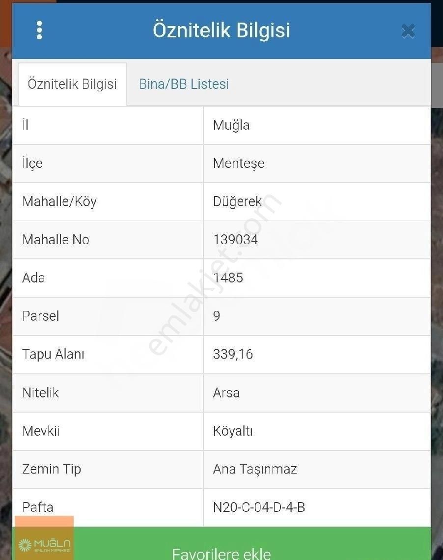 Muğla Düğerek Satılık Arsa - Görsel 3