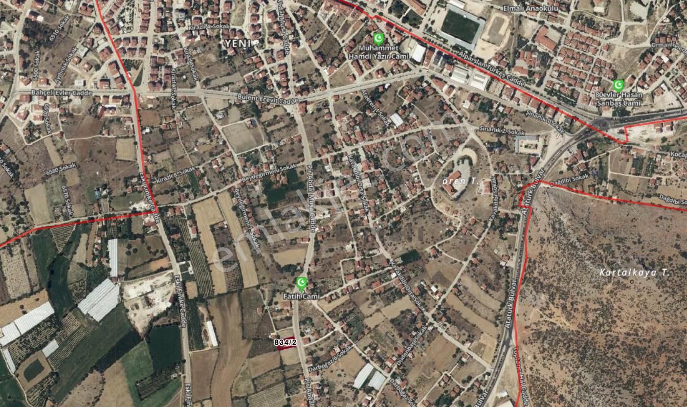 Elmalı Yeni Mahallede Ana Yola Cephe Kat Karşılığı 1.255 M2 Arsa - Görsel 2