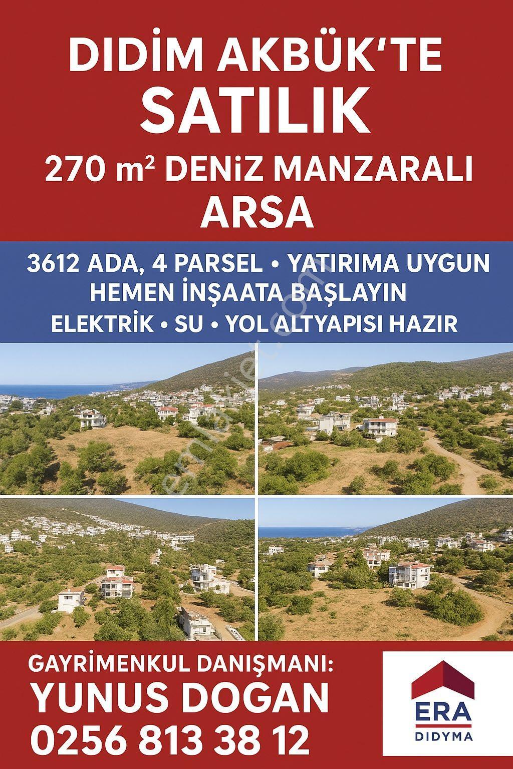 Didim Akbük Te Satılık 270 M2 Arsa