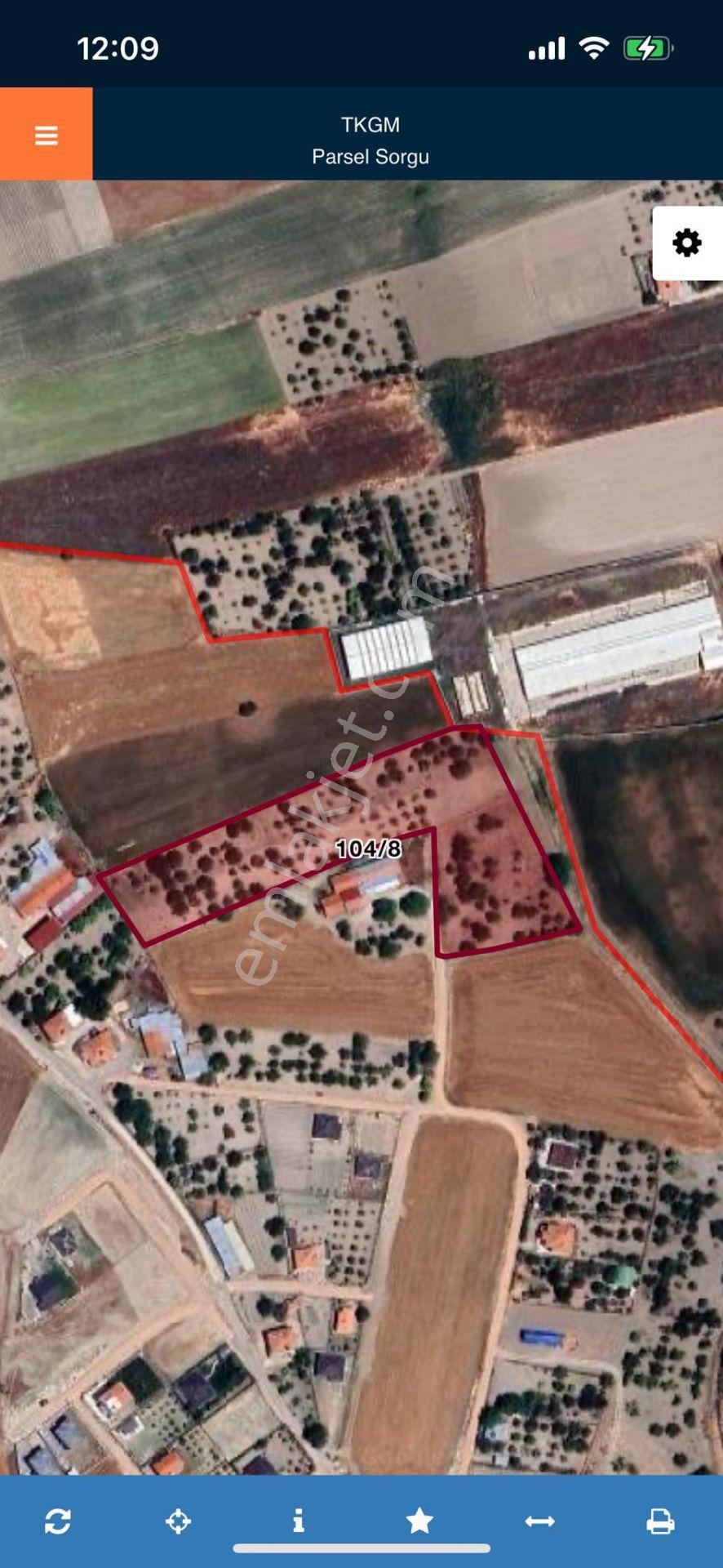 Ankara Kazanç'tan Satılık Kurulu Düzen Tüm Alt Yapılara Yakın Hisse Tapulu 4000 M2 Satılık Bahçe - Görsel 8