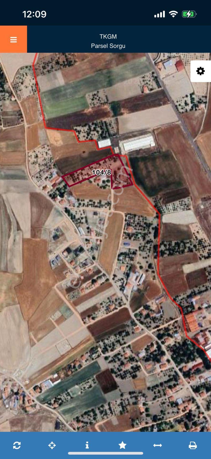 Ankara Kazanç'tan Satılık Kurulu Düzen Tüm Alt Yapılara Yakın Hisse Tapulu 4000 M2 Satılık Bahçe - Görsel 9