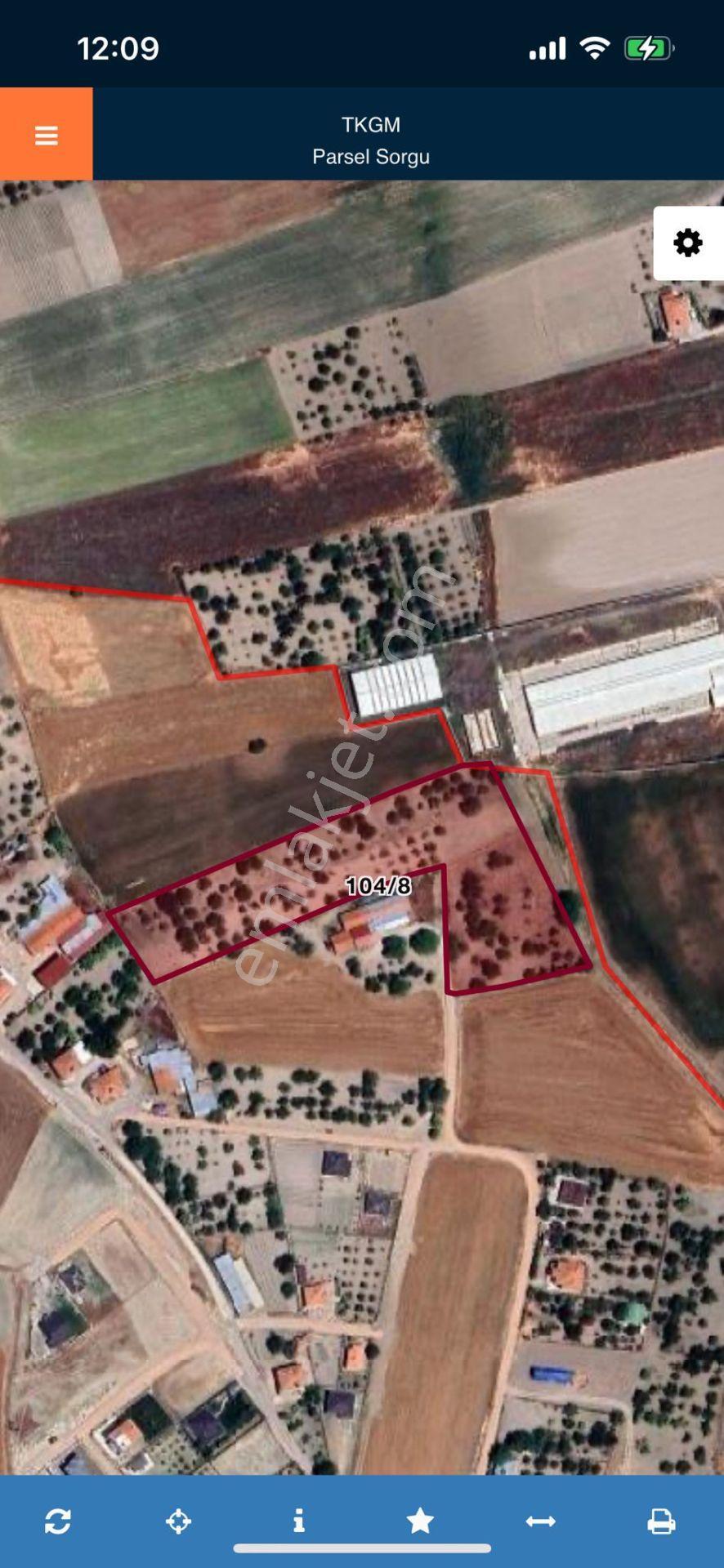Ankara Kazanç'tan Satılık Kurulu Düzen Tüm Alt Yapılara Yakın Hisse Tapulu 4000 M2 Satılık Bahçe - Görsel 7