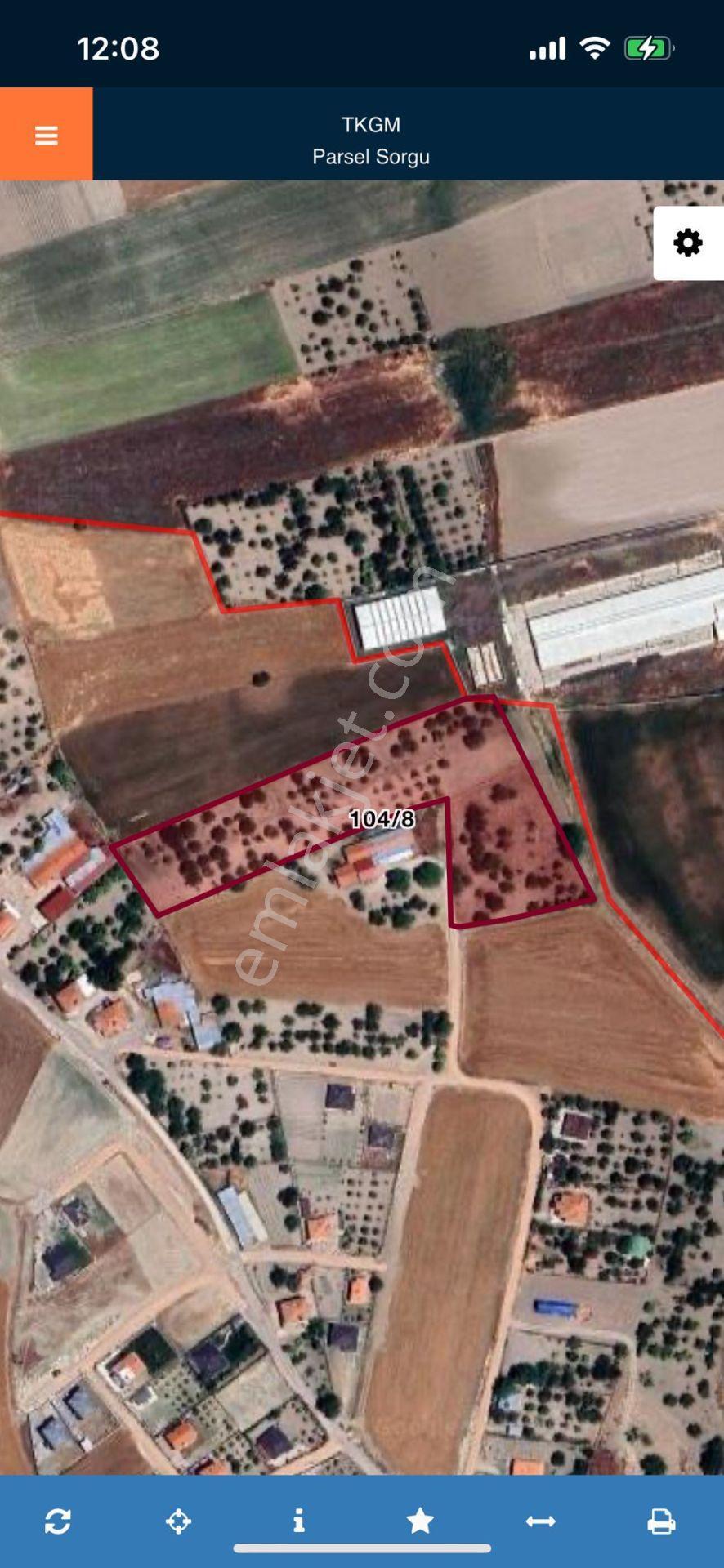 Ankara Kazanç'tan Satılık Kurulu Düzen Tüm Alt Yapılara Yakın Hisse Tapulu 4000 M2 Satılık Bahçe - Görsel 2