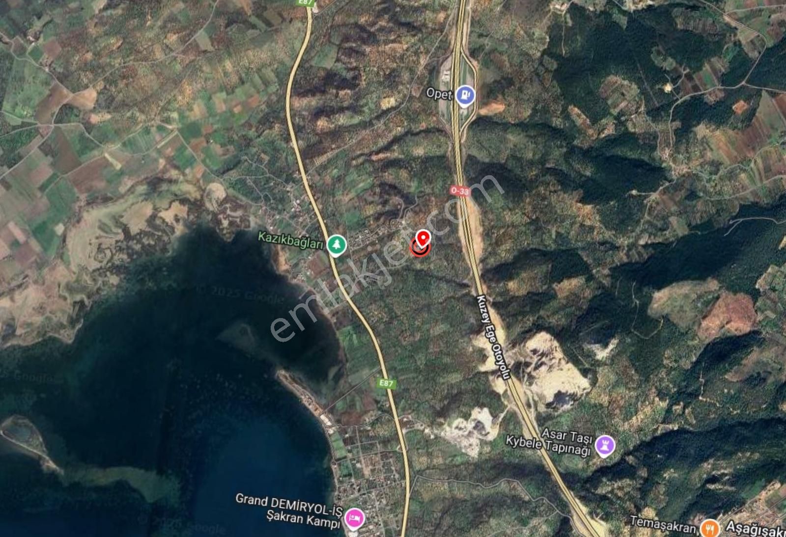 Bergama Zeytindağ – 15/30, 6.5 M İmarlı Deniz Manzaralı Arsa - Görsel 4