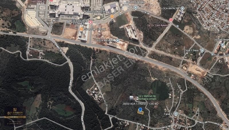 Antalya Şehir Hastanesi Karşısı Yatırımlık 1340 M2 Kupon Arsa