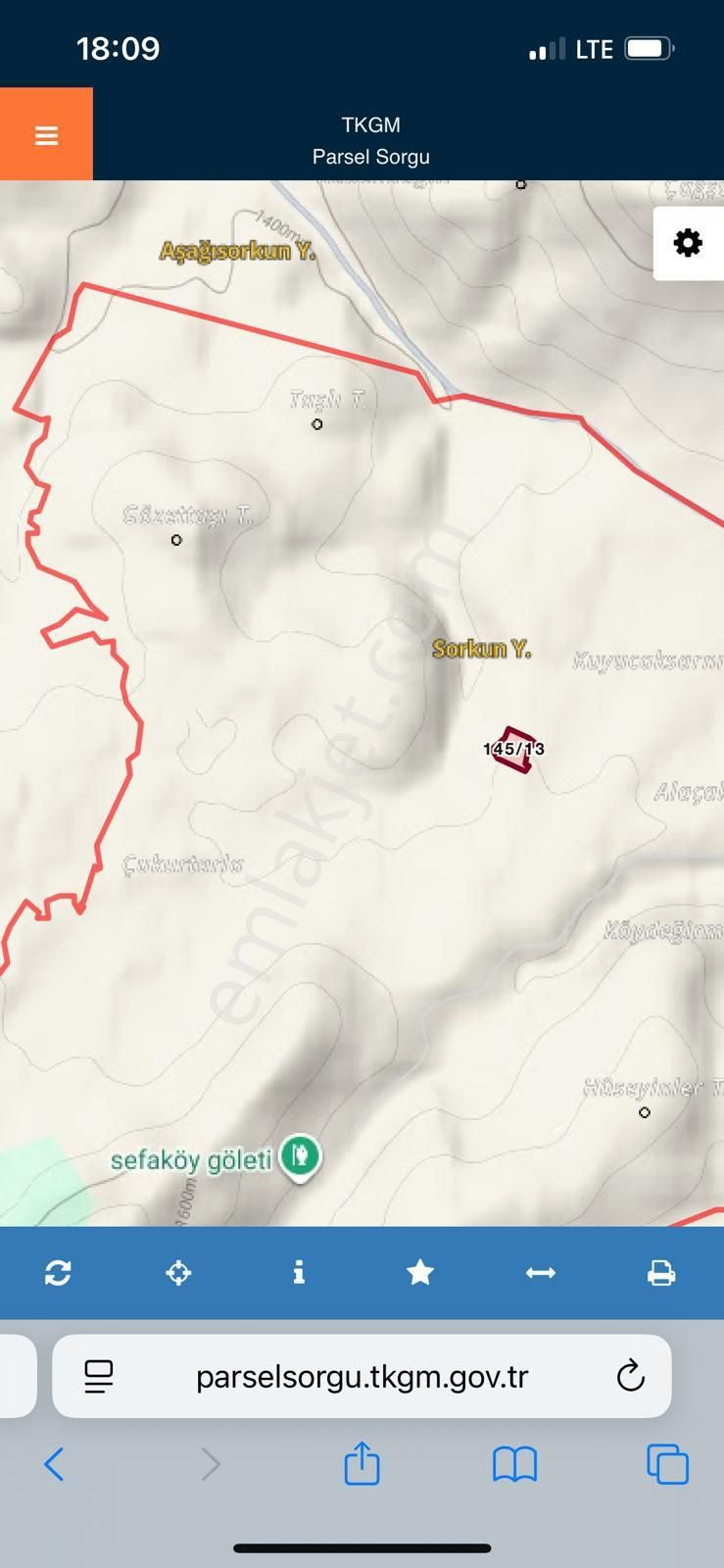 Konya Meram Sefaköy Yukarı 16.400 M² Satılık Tarla Bakarsan Bağ Bakmazsan Dağ Olur 😄 - Görsel 3