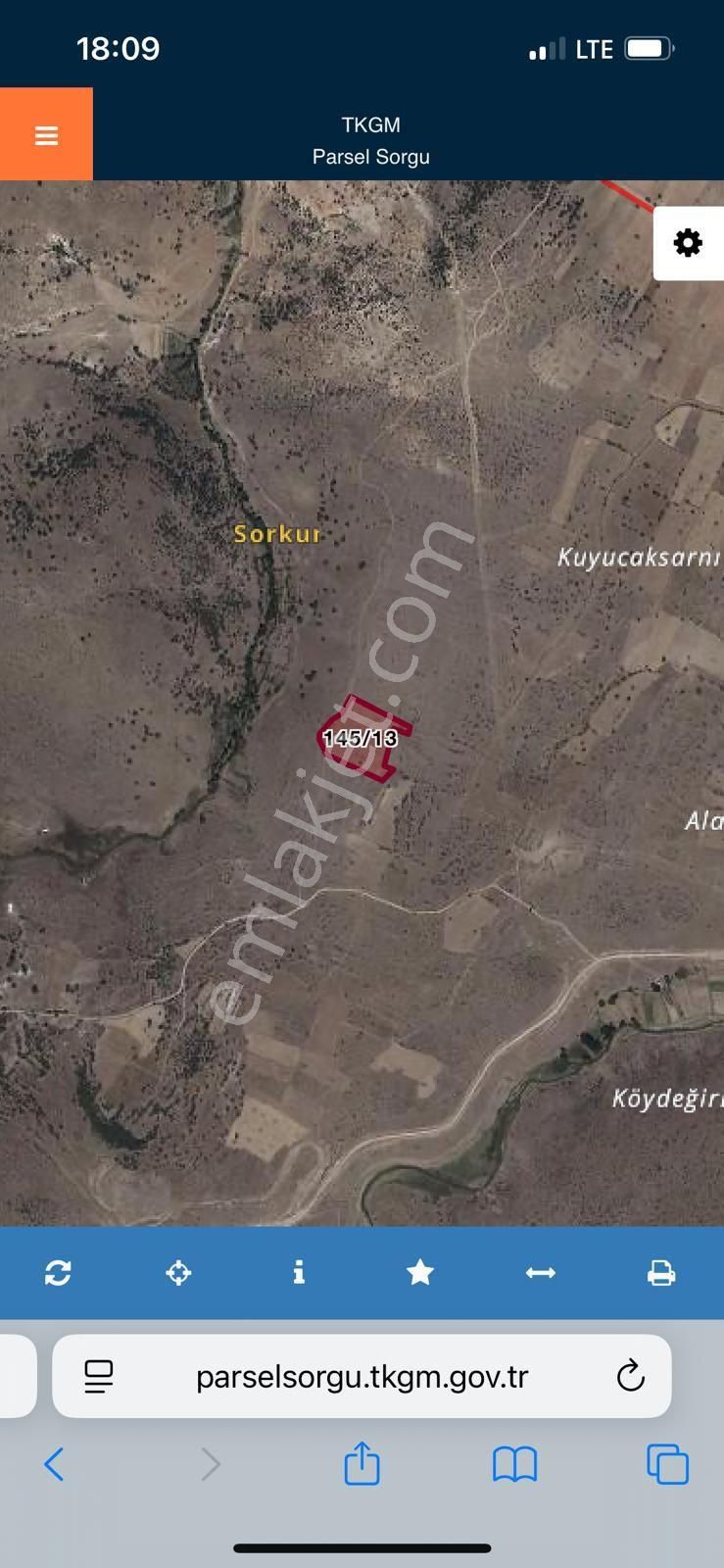 Konya Meram Sefaköy Yukarı 16.400 M² Satılık Tarla Bakarsan Bağ Bakmazsan Dağ Olur 😄 - Görsel 2