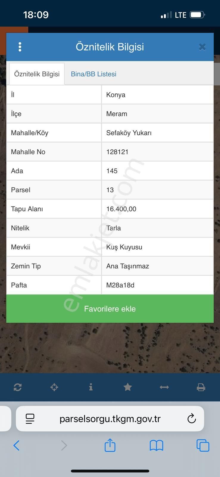 Konya Meram Sefaköy Yukarı 16.400 M² Satılık Tarla Bakarsan Bağ Bakmazsan Dağ Olur 😄