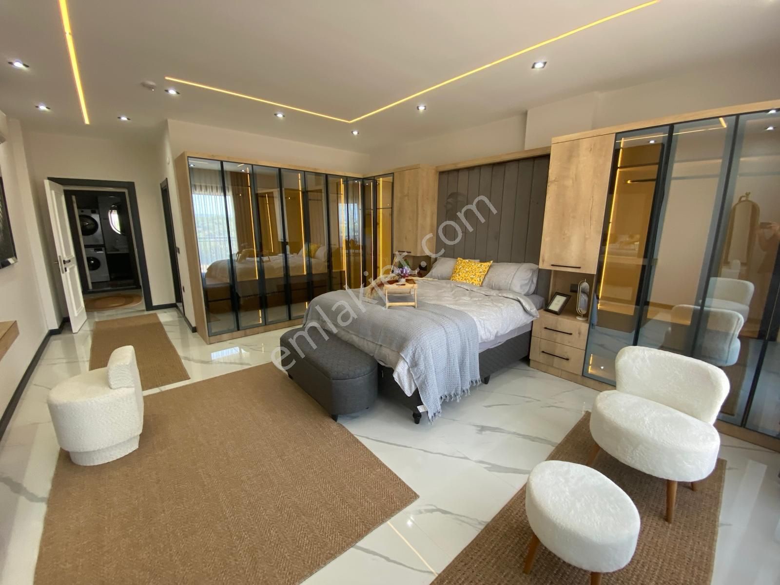 Aydın/didim/altınkum Mh Satılık Eşyalı Havuzlu 5+1 Tam Müstakil Villa - Görsel 19