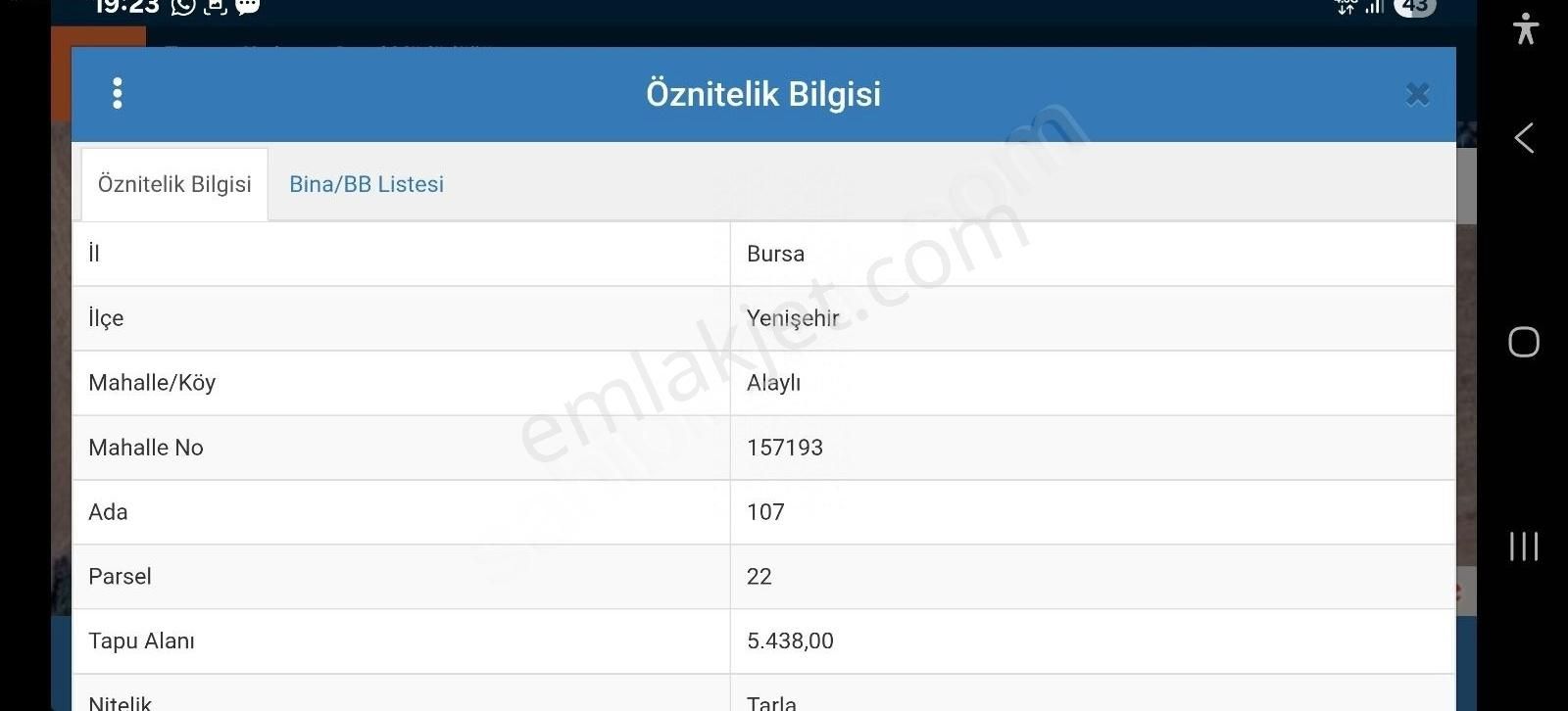 5438m İki Katlı Bağ Evi Ciftlik Hobi Yapılabilen Fırsat Yatırım