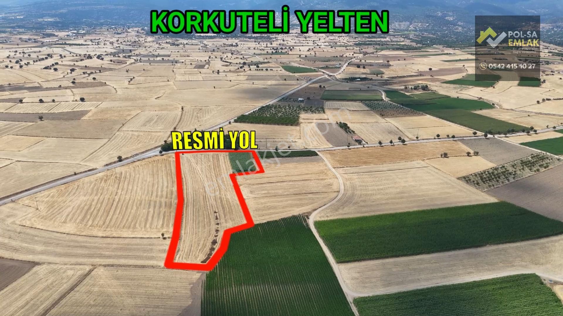 ✅korkuteli✅yelten'de ✅satılık 13.862m2 Tarla ✅resmi Yol Var✅asfalt Yola Cephe - Görsel 6
