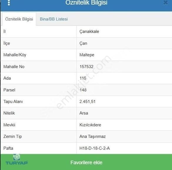 Çanakkale Çan Maltepe Köyü 2.450 M2 İmarlı Fırsat Arsa - Görsel 8