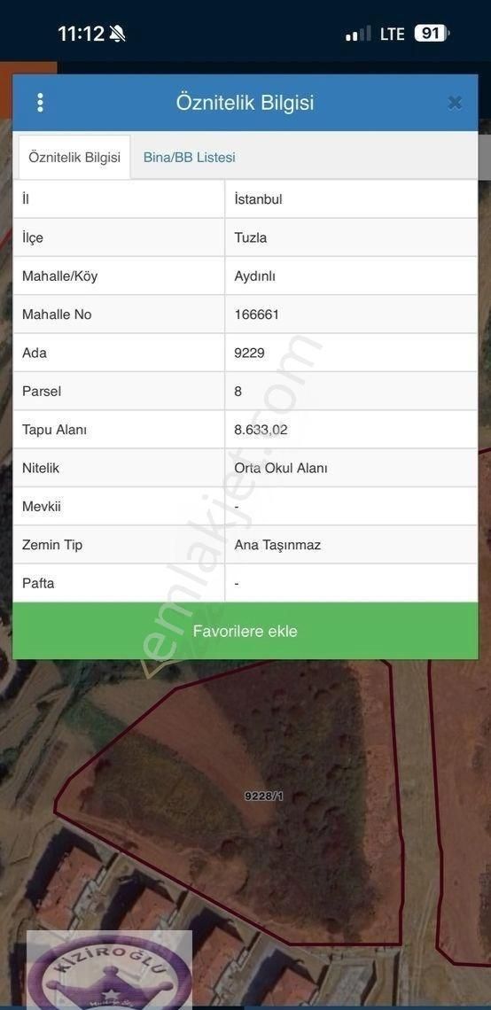 Tuzla Aydınlı Ticari Konut İmarlı 4909m2 Arazi - Görsel 9