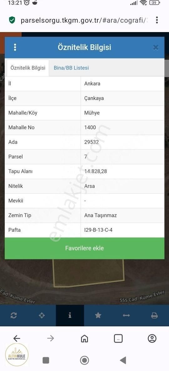 Çankayada 1+1 Daire Getirili Hesaplı Arsa - Görsel 2