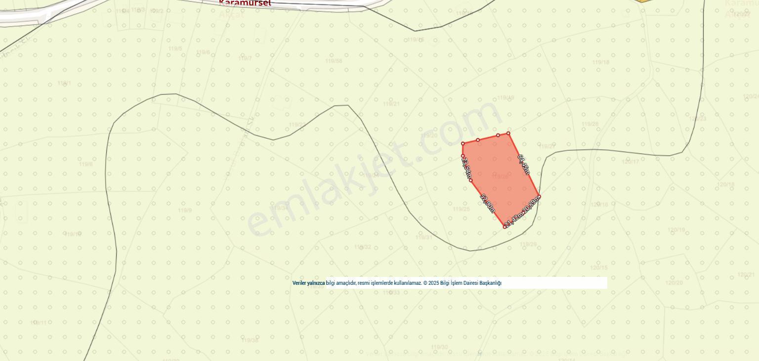 Kocaeli Karamürsel Akçat 3539 M² %5 İmarlı Yatırımlık Tarla - Görsel 12