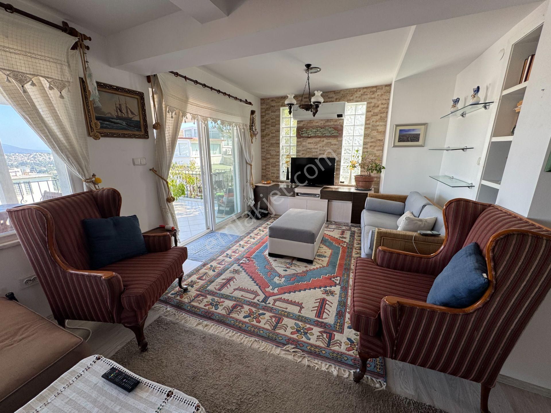 Bodrum Bitez'de Satılık Havuzlu, Deniz Manzaralı Tripleks Villa - Görsel 26