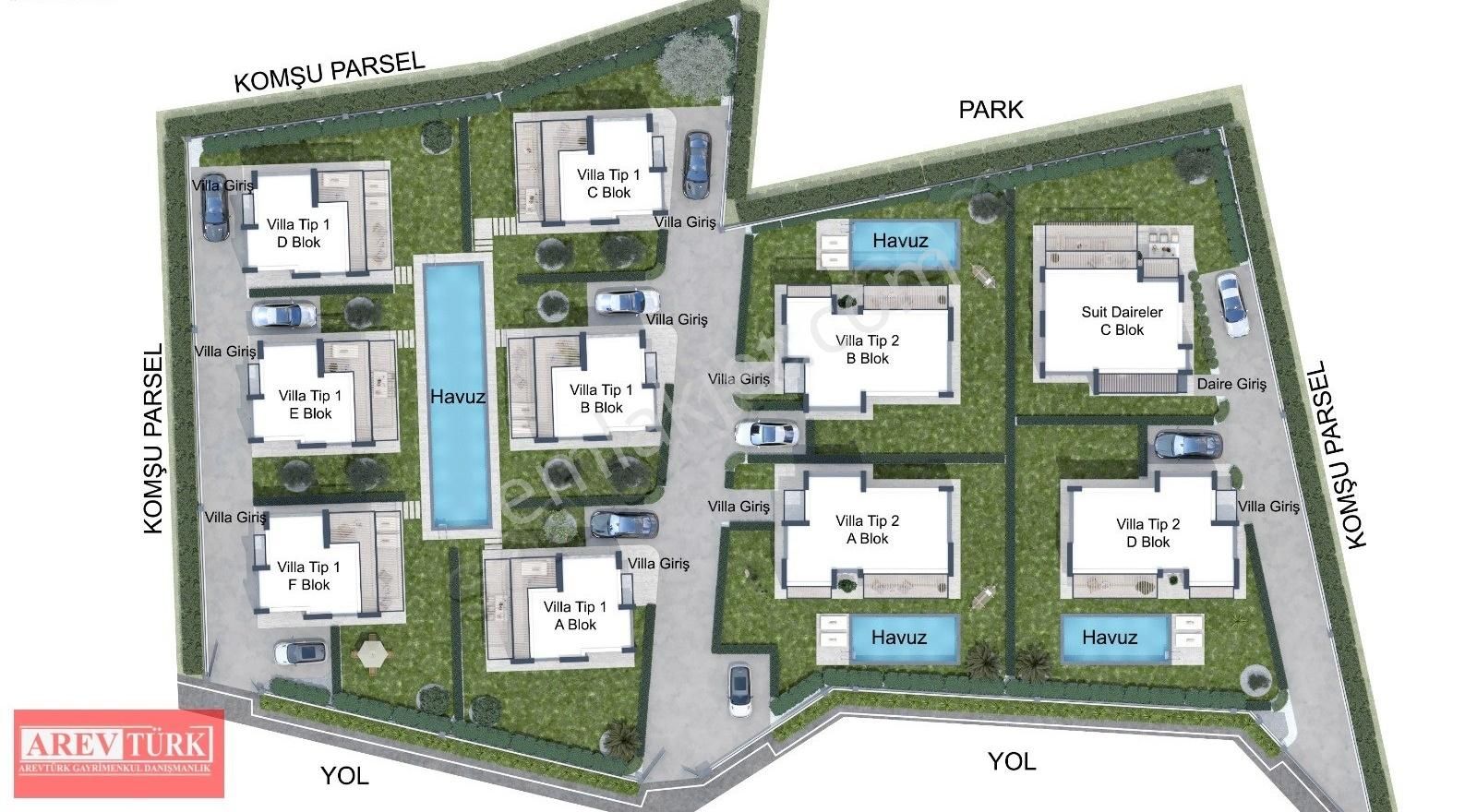 Arevtürk'den Bodrum Akyarlar'da Satılık 3+1 Ve 4+1 Villalar