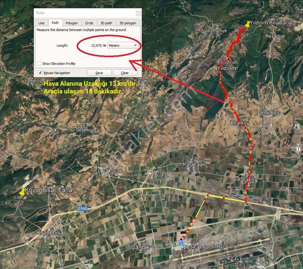 Yatırıma Uygun Müstakil Tapulu Konum Avantajlı Tarla - Görsel 6