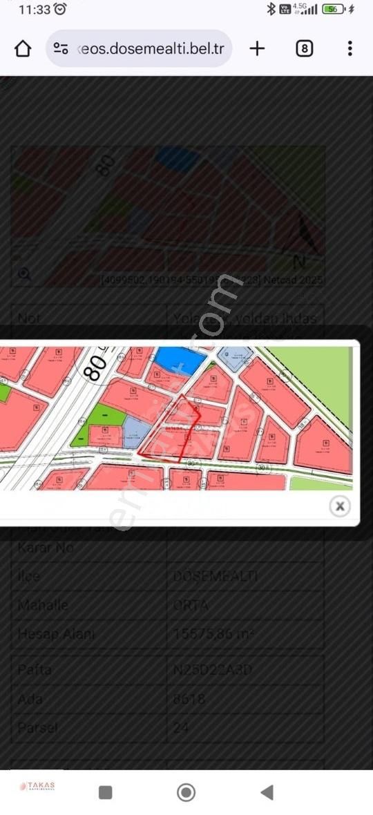 Döşemealtı Satılık Hisseli Tarla - Görsel 4