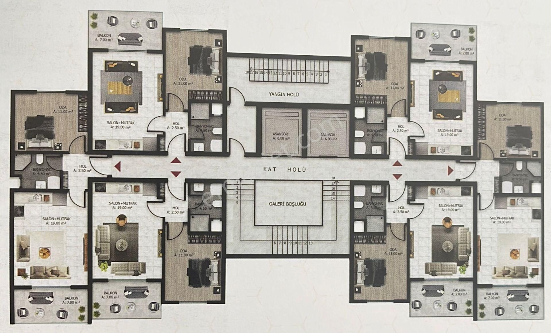 Çanakkale Karacaören'de Lüks 1+1 Satılık Daire - Görsel 14